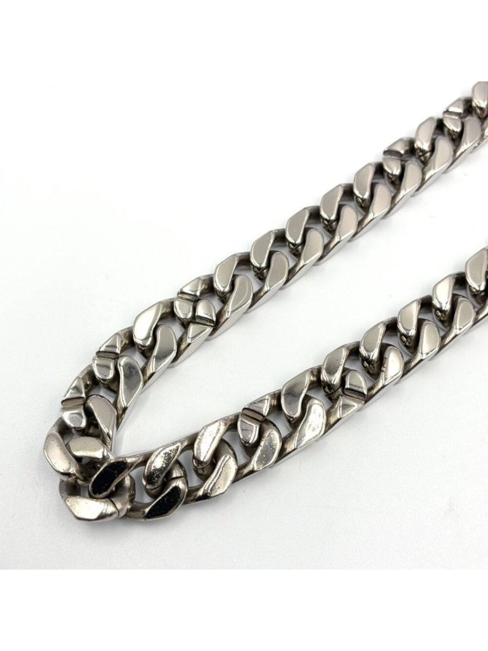 Louis Vuitton Collier Links LV Chain Metal Silver Necklace